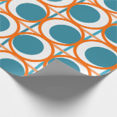 MCM-cirkels en lijnen Cadeaupapier (Hoek)