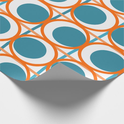 MCM-cirkels en lijnen Cadeaupapier (Hoek)