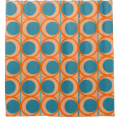 MCM-cirkels en lijnen Douchegordijn (Voorkant)