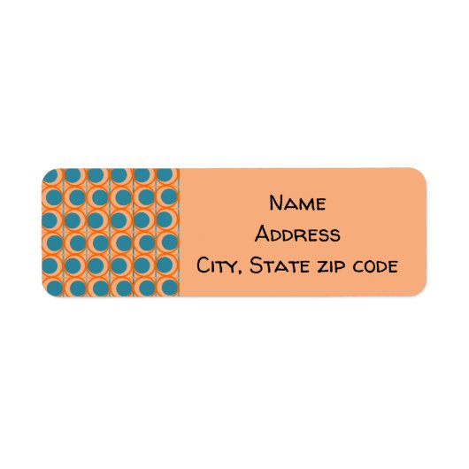 MCM-cirkels en lijnen Etiket (Voorkant)