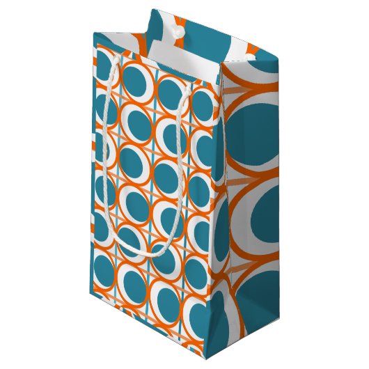 MCM-cirkels en lijnen Klein Cadeauzakje (Voorkant Gekanteld)