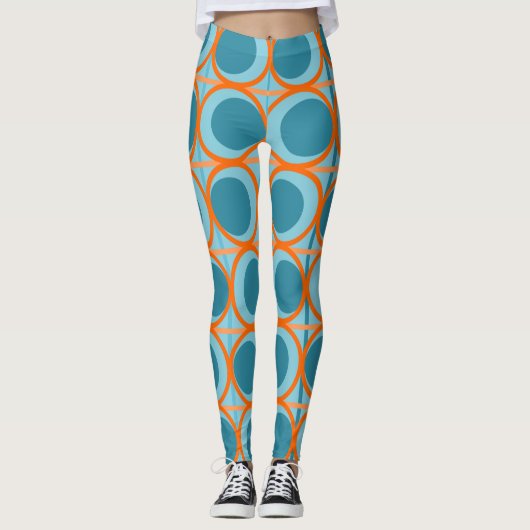 MCM-cirkels en lijnen Leggings (Voorkant)