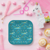 MCM Diamond Head Fireworks Party Papieren Bordje (Feest)