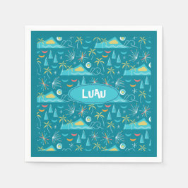 MCM Diamond Head Fireworks Party Servet