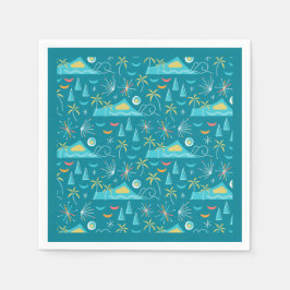 MCM Diamond Head Fireworks Party Servet