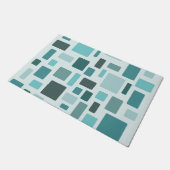 MCM Disarrayed Bricks Aquamarine Deurmat (Schuin)