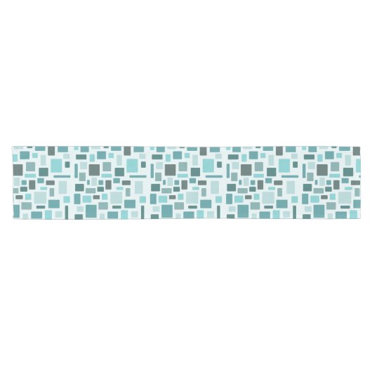 MCM Disarrayed Bricks Aquamarine Korte Tafelloper (Horizontaal)