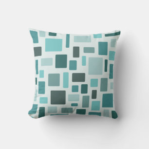 MCM Disarrayed Bricks Aquamarine Kussen