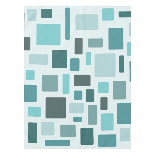 MCM Disarrayed Bricks Aquamarine Tafelkleed (Voorkant)