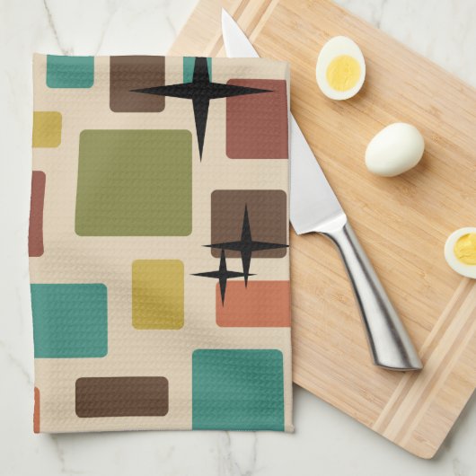 MCM Disarrayed Bricks Multicolored Theedoek (Quarter Fold)