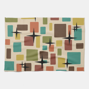MCM Disarrayed Bricks Multicolored Theedoek