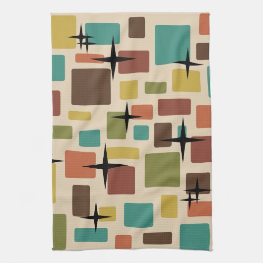 MCM Disarrayed Bricks Multicolored Theedoek (Verticaal)