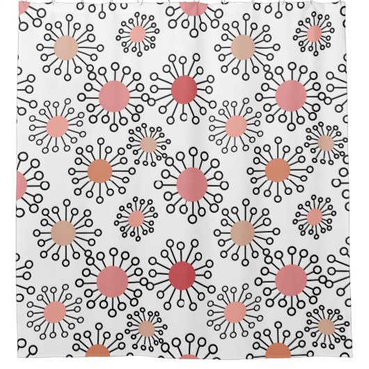 MCM Flowers Douchegordijn (Voorkant)