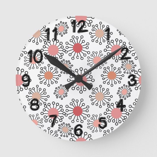 MCM Flowers Ronde Klok (Voorkant)