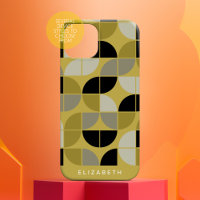 MCM Geometric Mod Circles Pattern - gouden zwarte