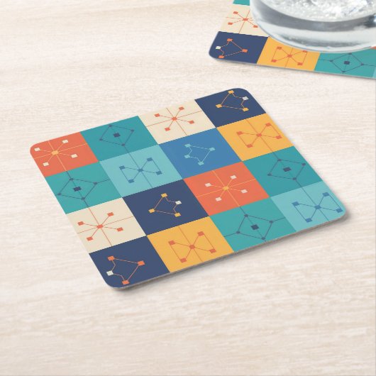 MCM Geometric Pattern Onderzetter Set (Schuin)