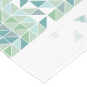 MCM Geometrisch Blauw Groen Modern Patroon Korte Tafelloper (Hoek)