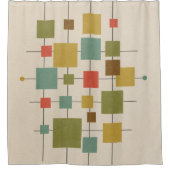 MCM Geometrische afdrukken Douchegordijn (Voorkant)