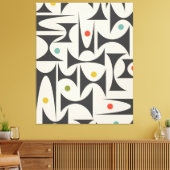 MCM Geometrische patronen Tafellampwissel B Canvas Afdruk (Insitu (Woonkamer))