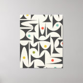 MCM Geometrische patronen Tafellampwissel B Canvas Afdruk (Voorkant)