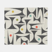 MCM Geometrische patroontabel Lampvoet Fleece Deken (Voorkant (Horizontaal))