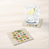 MCM Geometrische vierkanten - Multi Briefkaart Mag Kartonnen Onderzetters (Insitu)