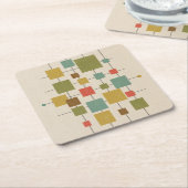 MCM Geometrische vierkanten - Multi Briefkaart Mag Kartonnen Onderzetters (Schuin)