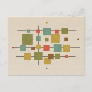 MCM geometrische vierkantjes - Multi Briefkaart