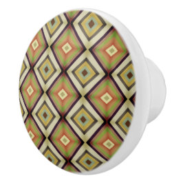 MCM Geometrische warme tinten  Keramische Knop