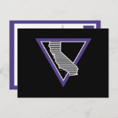 MCM Gestreepte Californische driehoek Briefkaart (Voorkant / Achterkant)