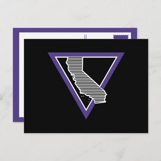 MCM Gestreepte Californische driehoek Briefkaart (Voorkant / Achterkant)