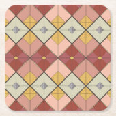 MCM Gold Pink Diamond Pattern Onderzetter Set (Voorkant)