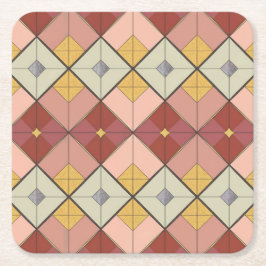 MCM Gold Pink Diamond Pattern Onderzetter Set