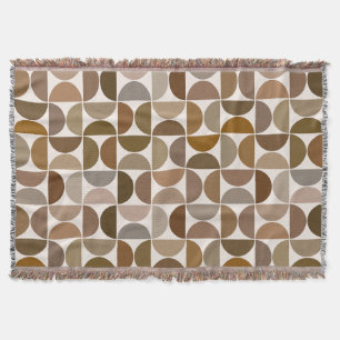 MCM Halfcirkels Browns+Cream Patroon Deken