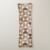 MCM Halfcirkels Browns+Cream Patroon Lichaamskussen (Achterkant (Verticaal))