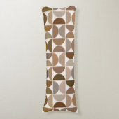 MCM Halfcirkels Browns+Cream Patroon Lichaamskussen (Voorkant Verticaal)