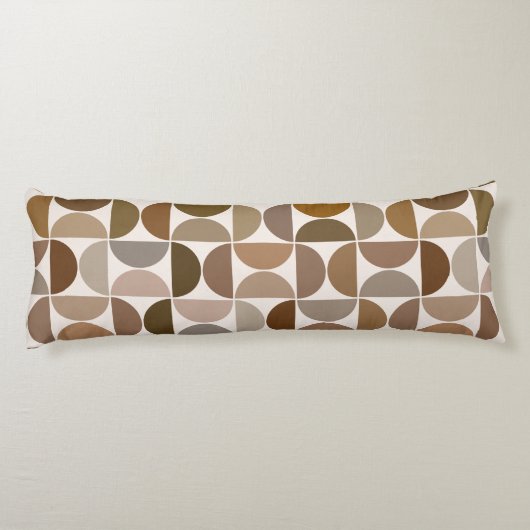 MCM Halfcirkels Browns+Cream Patroon Lichaamskussen (Achterkant)
