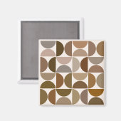 MCM Halfcirkels Browns+Cream Patroon Magneet (Voorkant / Achterkant)