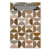 MCM Halfcirkels Browns+Cream Patroon Mini Klembord (Voorkant)