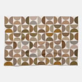 MCM Halfcirkels Browns+Cream Patroon Theedoek (Horizontaal)