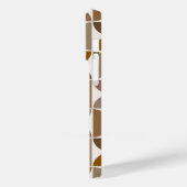 MCM Halfcirkels Browns+Crème Groot Patroon Case-Mate iPhone Case (Achterkant / Links)