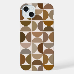 MCM Halfcirkels Browns+Crème Groot Patroon iPhone 15 Plus Case