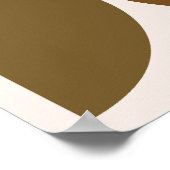 MCM Halfcirkels Browns+Crème Groot Patroon Poster (Hoek)
