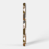 MCM Halfcirkels Browns+Crème Groot Patroon Samsung Galaxy Hoesje (Rechterkant)