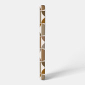 MCM Halfcirkels Browns+Crème Groot Patroon Samsung Galaxy Hoesje (Linkerkant)