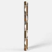 MCM Halfcirkels Browns+Crème Groot Patroon Samsung Galaxy Hoesje (Rechterkant)