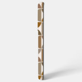 MCM Halfcirkels Browns+Crème Groot Patroon Samsung Galaxy Hoesje (Linkerkant)