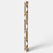 MCM Halfcirkels Browns+Crème Groot Patroon Samsung Galaxy Hoesje (Linkerkant)