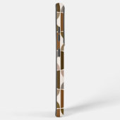 MCM Halfcirkels Browns+Crème Groot Patroon Samsung Galaxy Hoesje (Rechterkant)