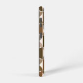 MCM Halfcirkels Browns+Crème Groot Patroon Samsung Galaxy Hoesje (Rechterkant)